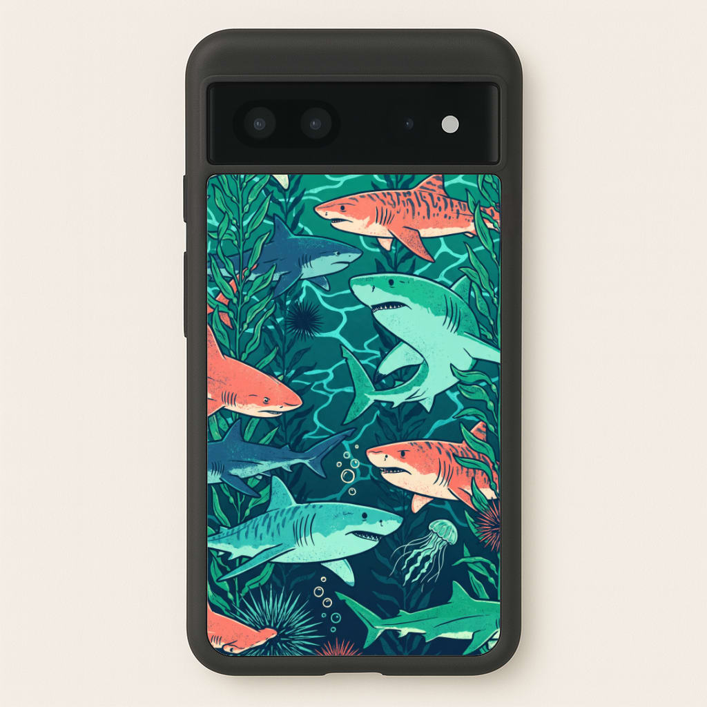 Retro Sharks Phone Case