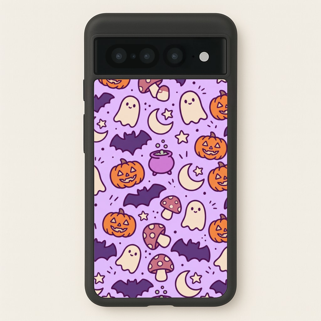 Lilac Witchy Doodles Phone Case