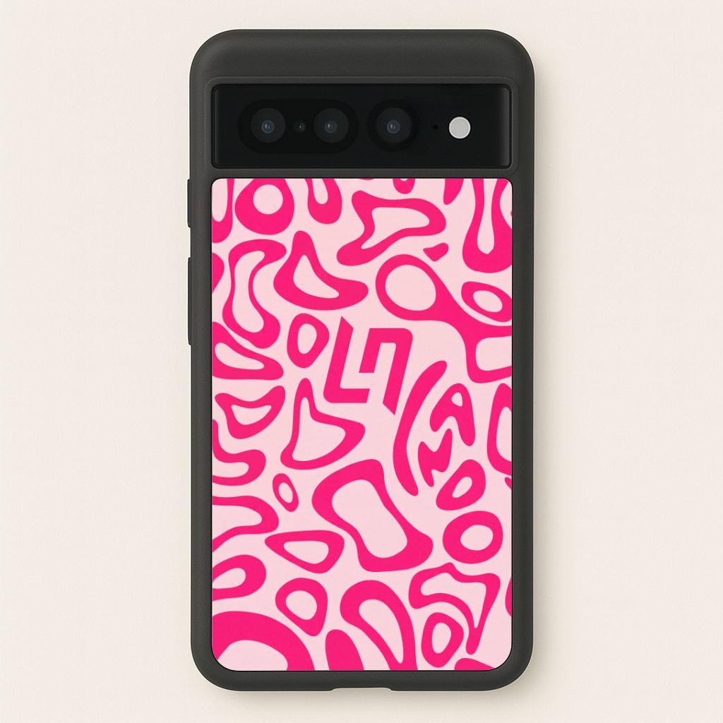 Norris Helmet Pattern - Pink Phone Case