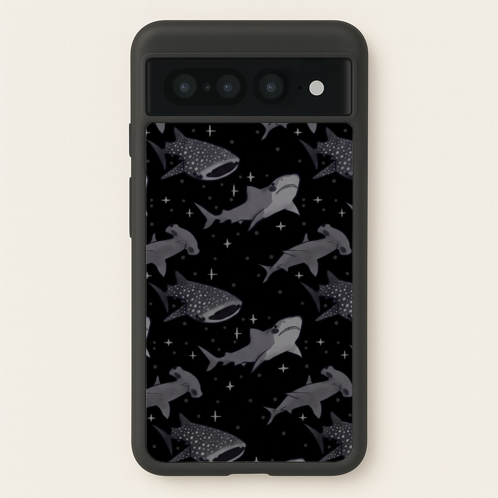 Black Shark Pattern Phone Case