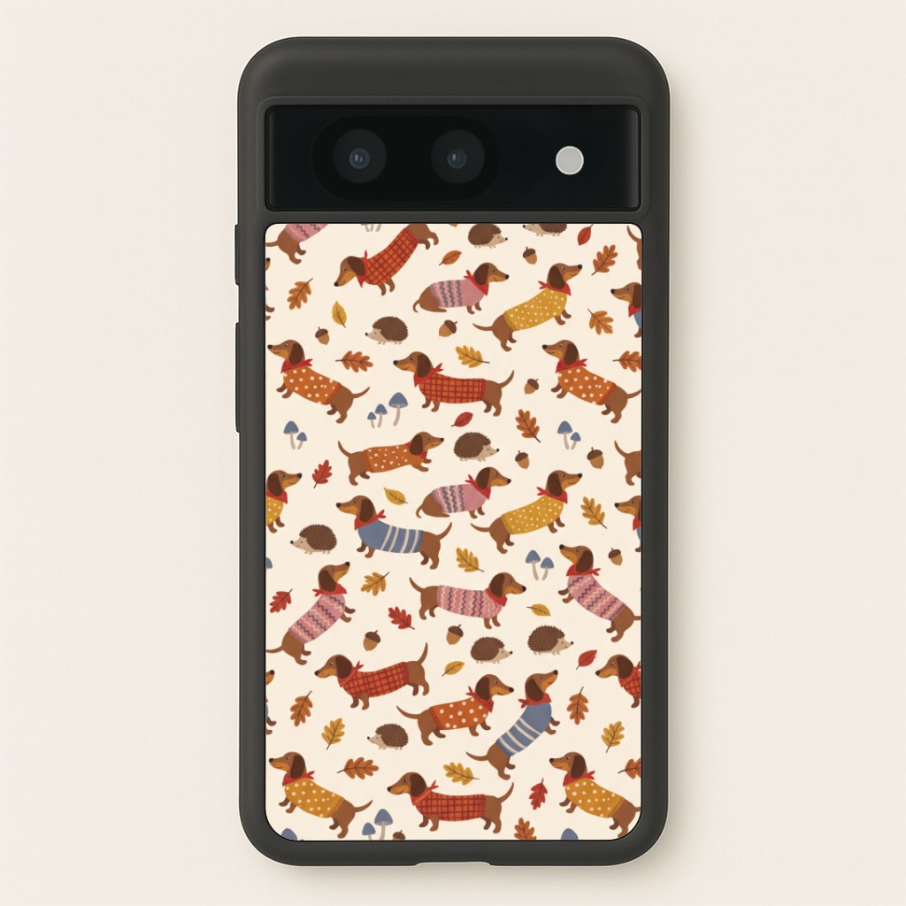Autumn Sweater Dachshunds Phone Case