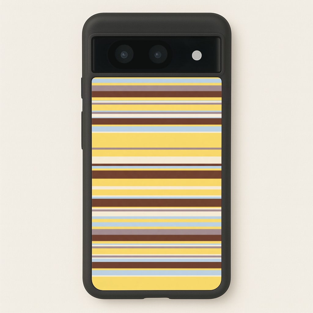Cocoa Blue Stripe Phone Case