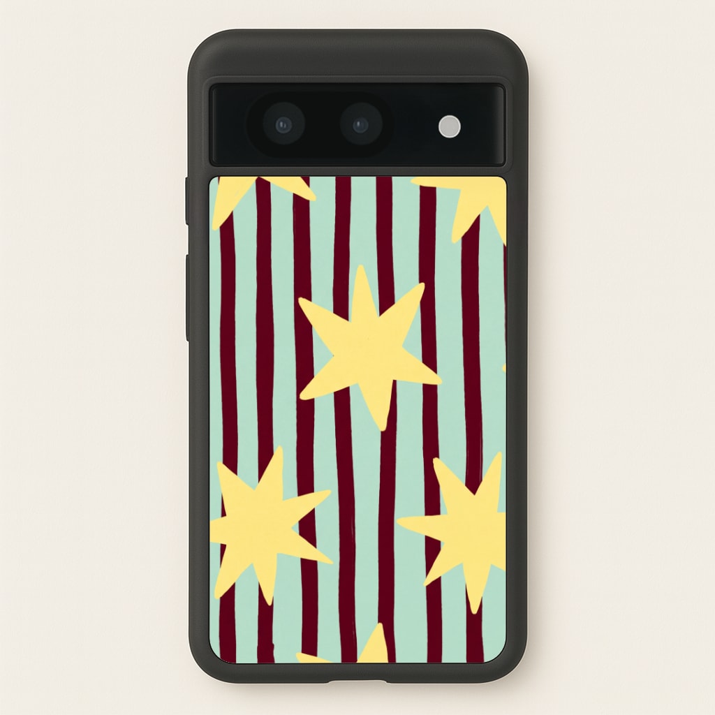 Butter Stars On Stripes Phone Case