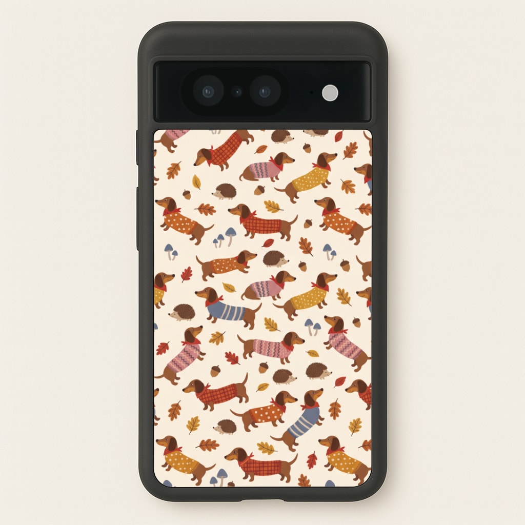 Autumn Sweater Dachshunds Phone Case