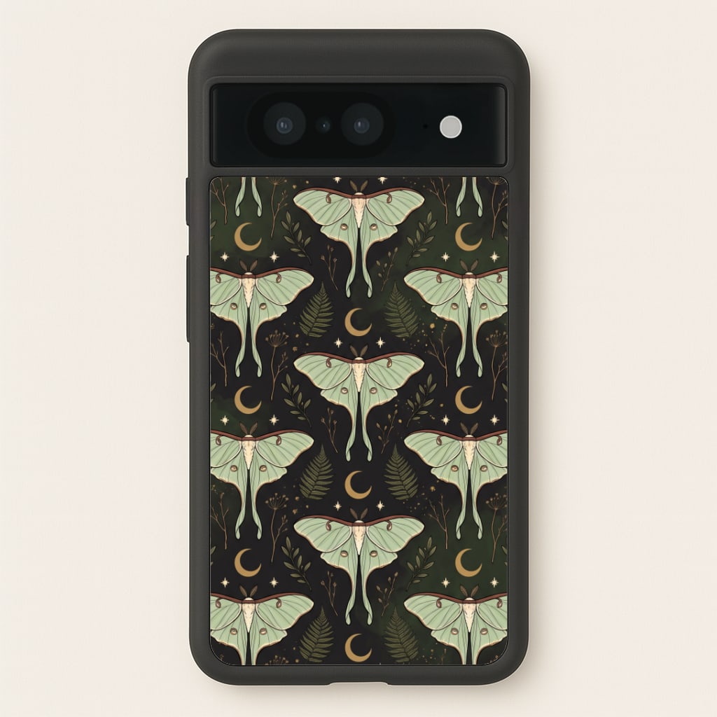 Moonlit Luna Moths Phone Case