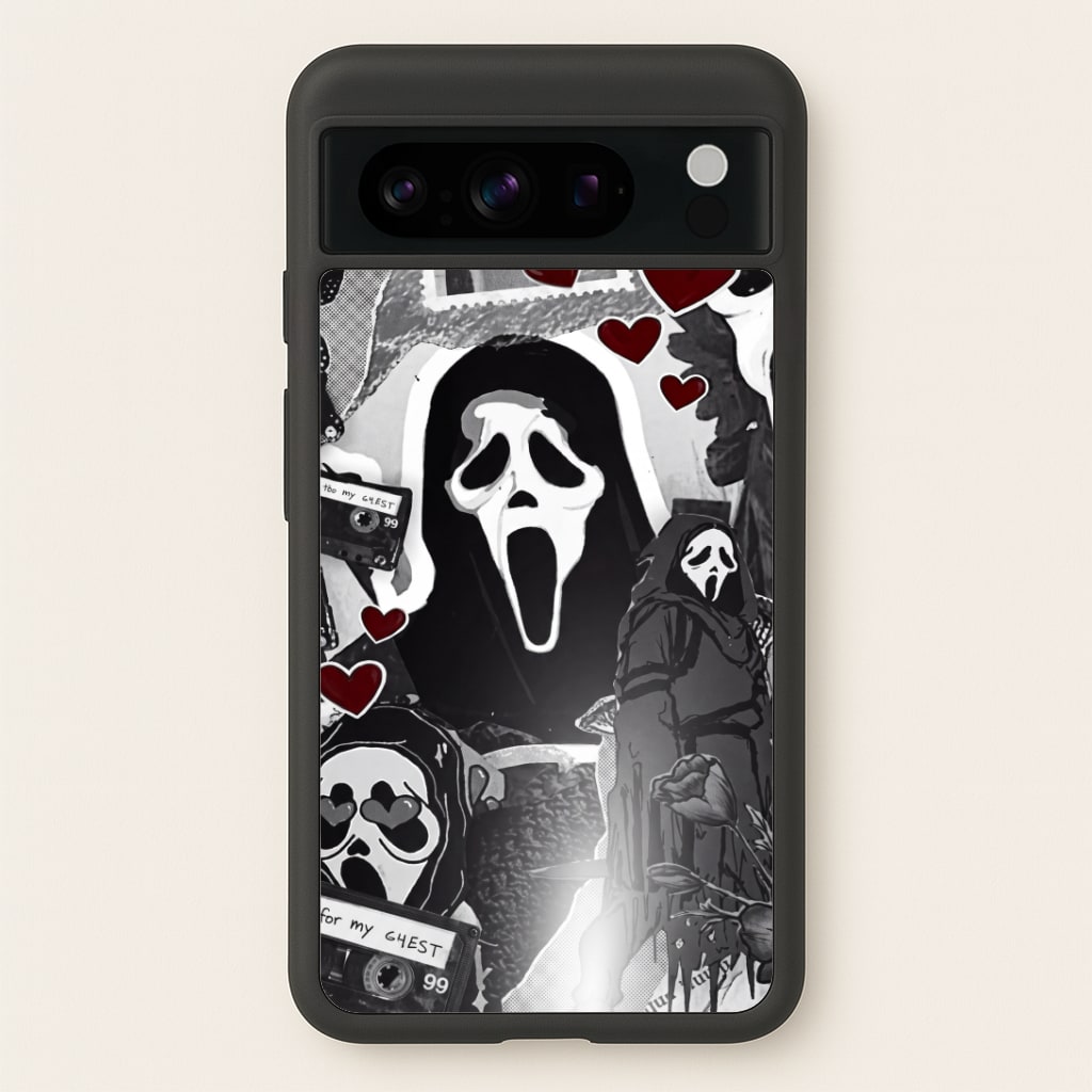 Monochrome Scream Collage Phone Case