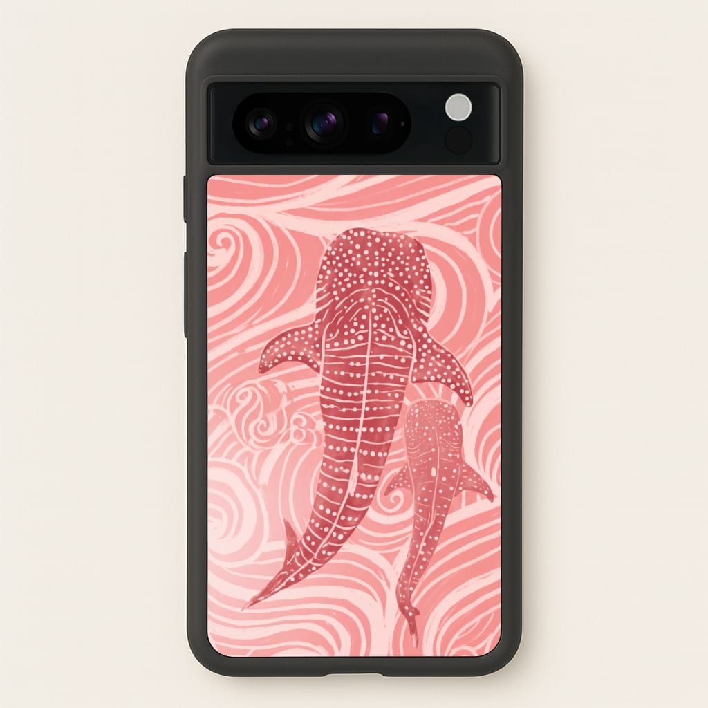 Rose Whale Shark Swirls Phone Case