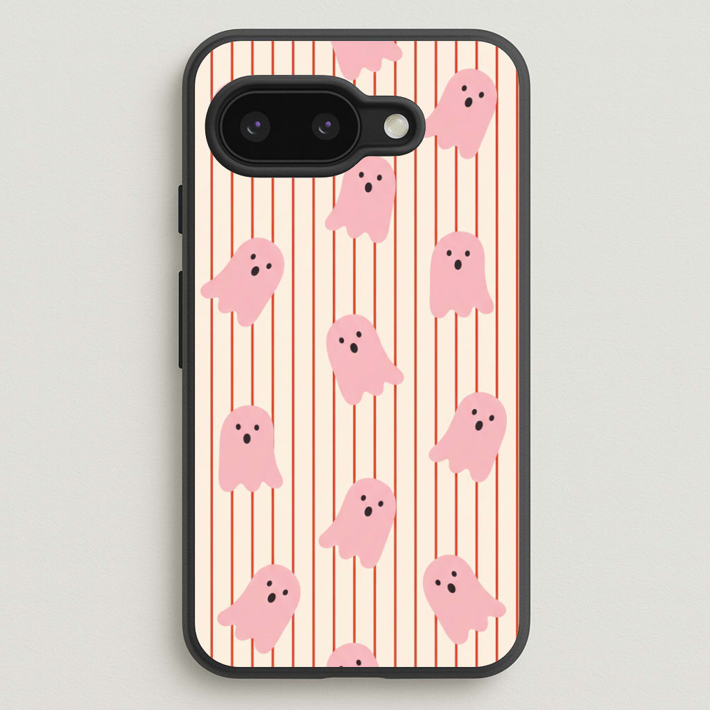 Candy Stripe Ghosts - Vanilla Phone Case