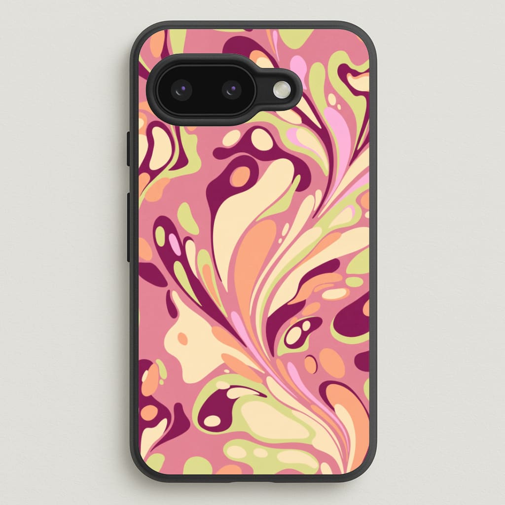 Rose Marble Swirl Phone Case