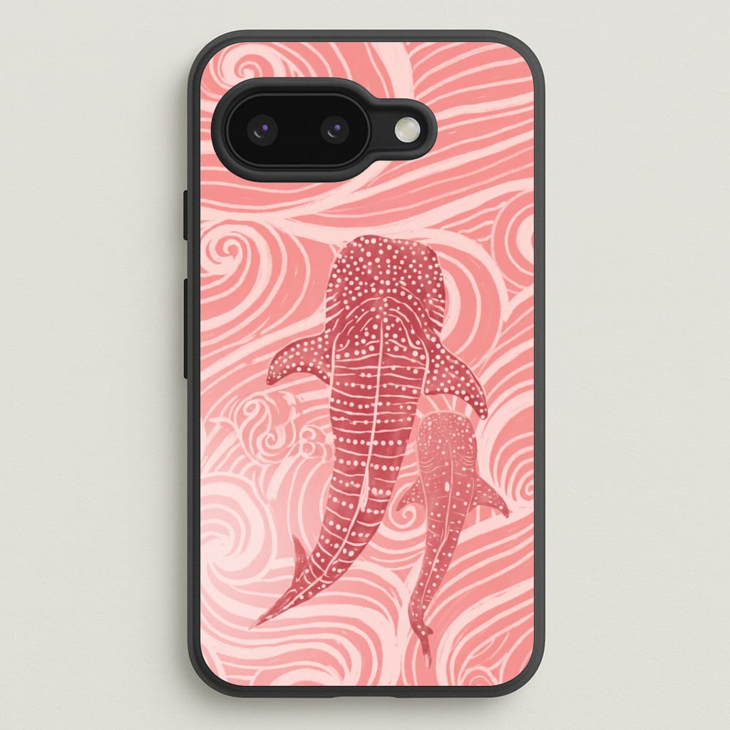 Rose Whale Shark Swirls Phone Case