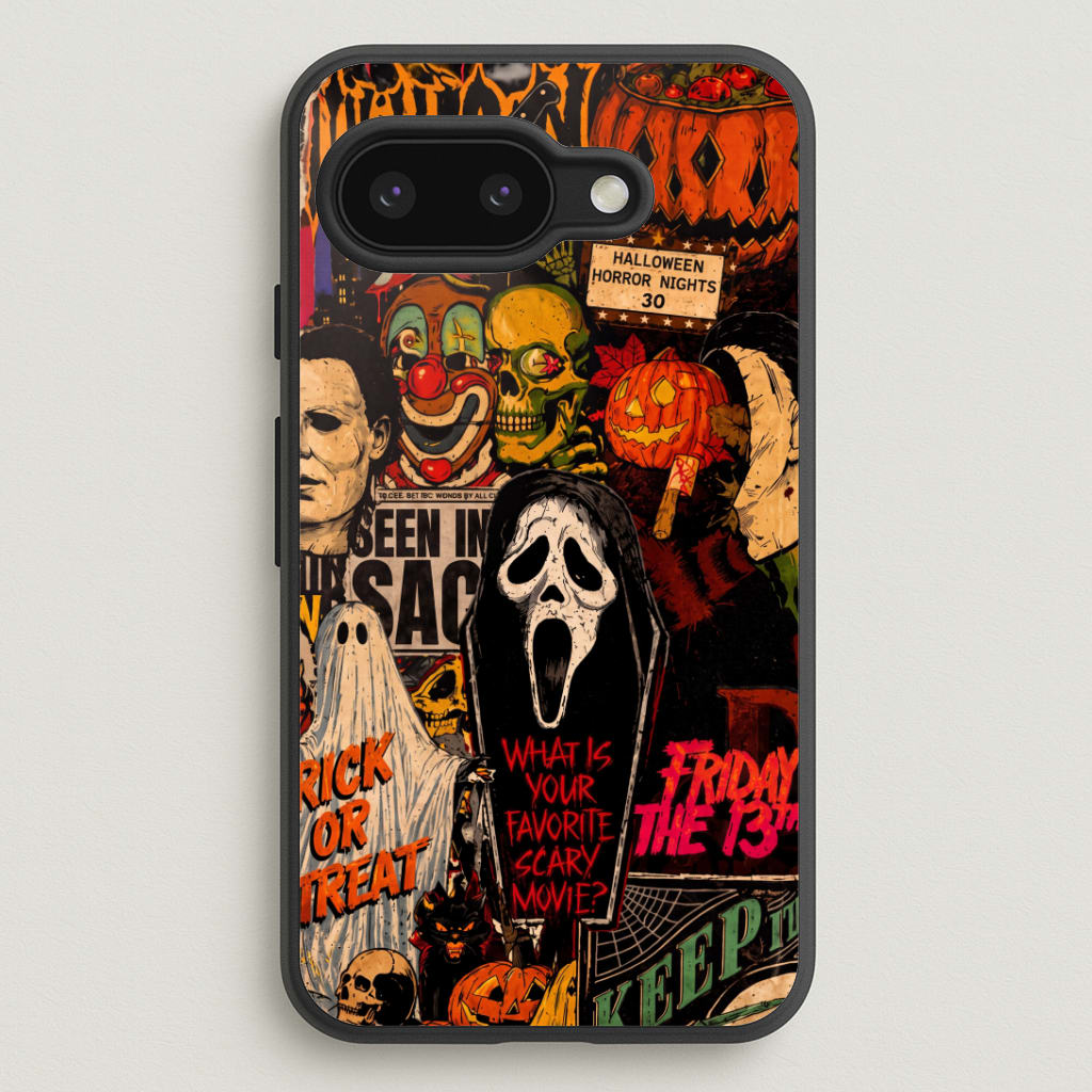 Horror Movie Sticker Collage Phone Case