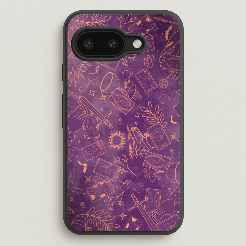 Violet Tarot Line Toss Phone Case