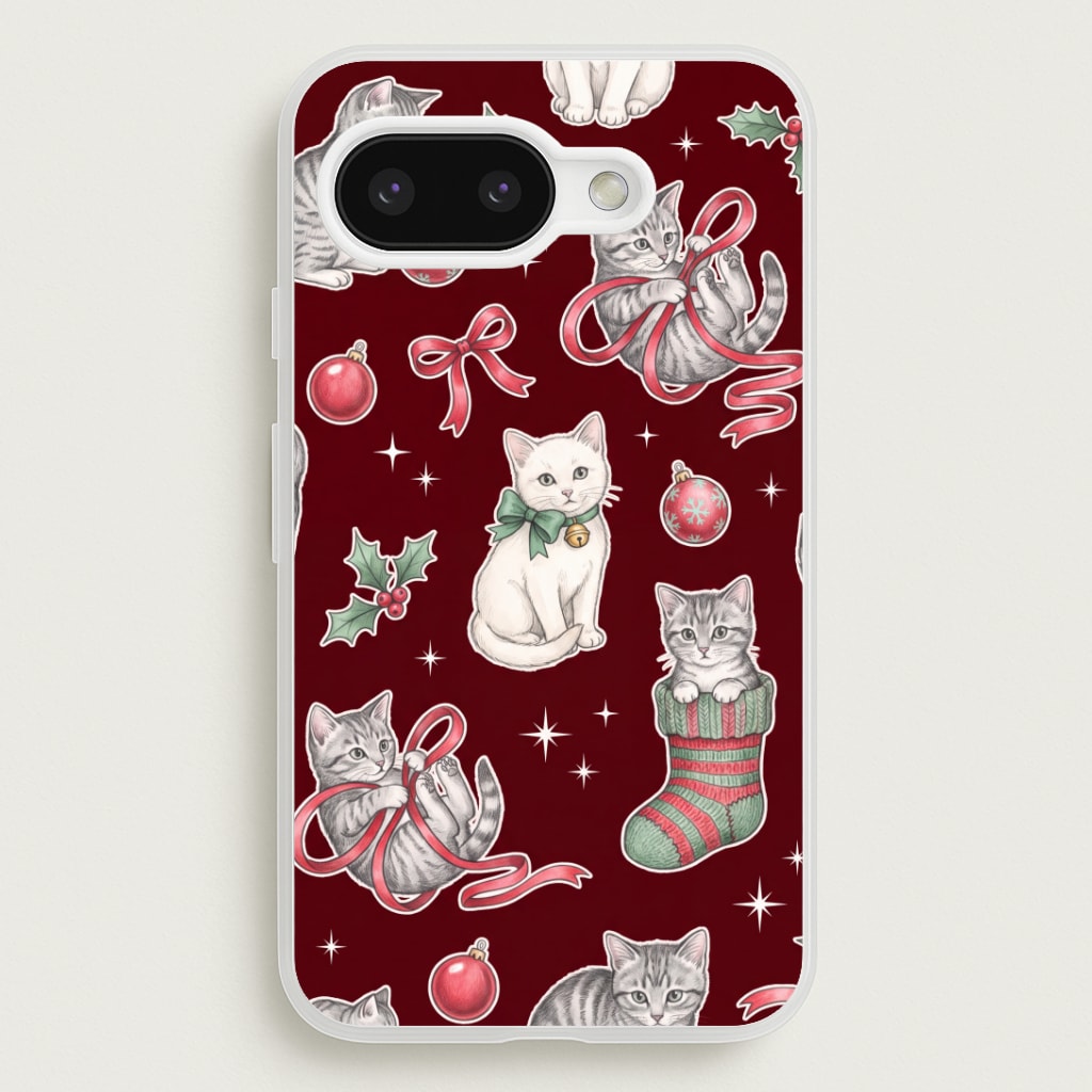Festive Tabby Kittens Phone Case