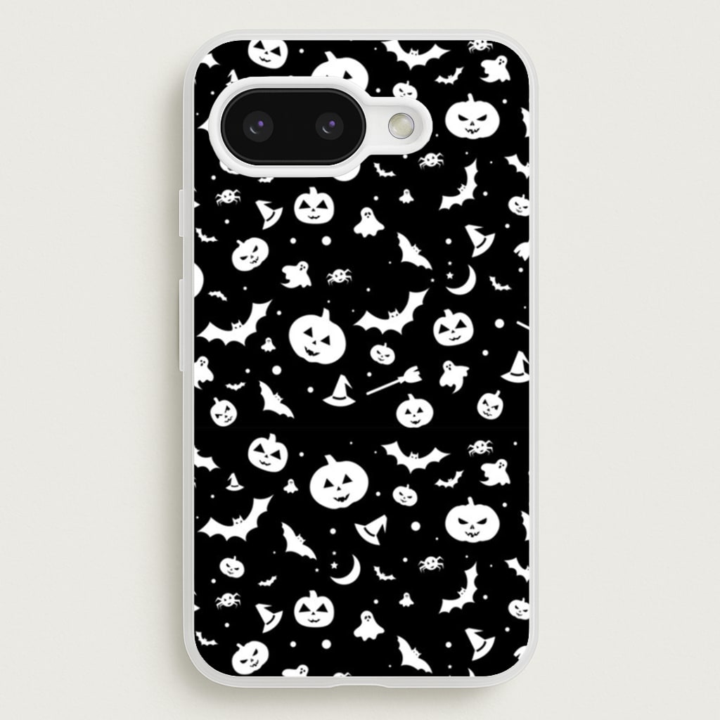 Black and White Halloween Pattern Phone Case