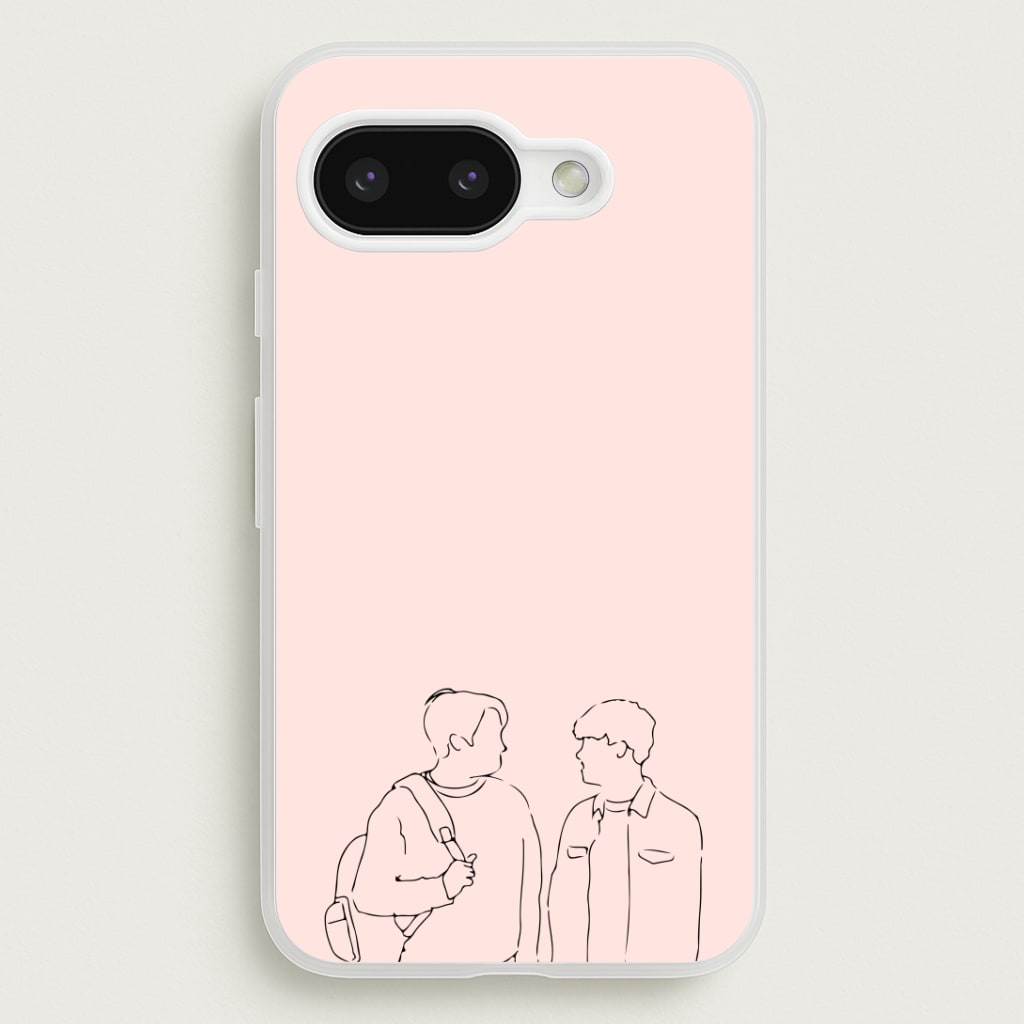Outline - Heart TV Phone Case
