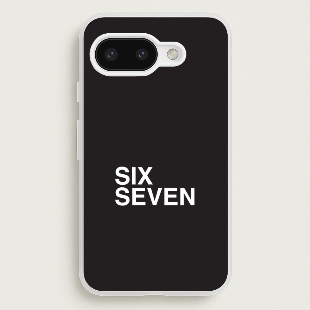 6 7 Black Phone Case