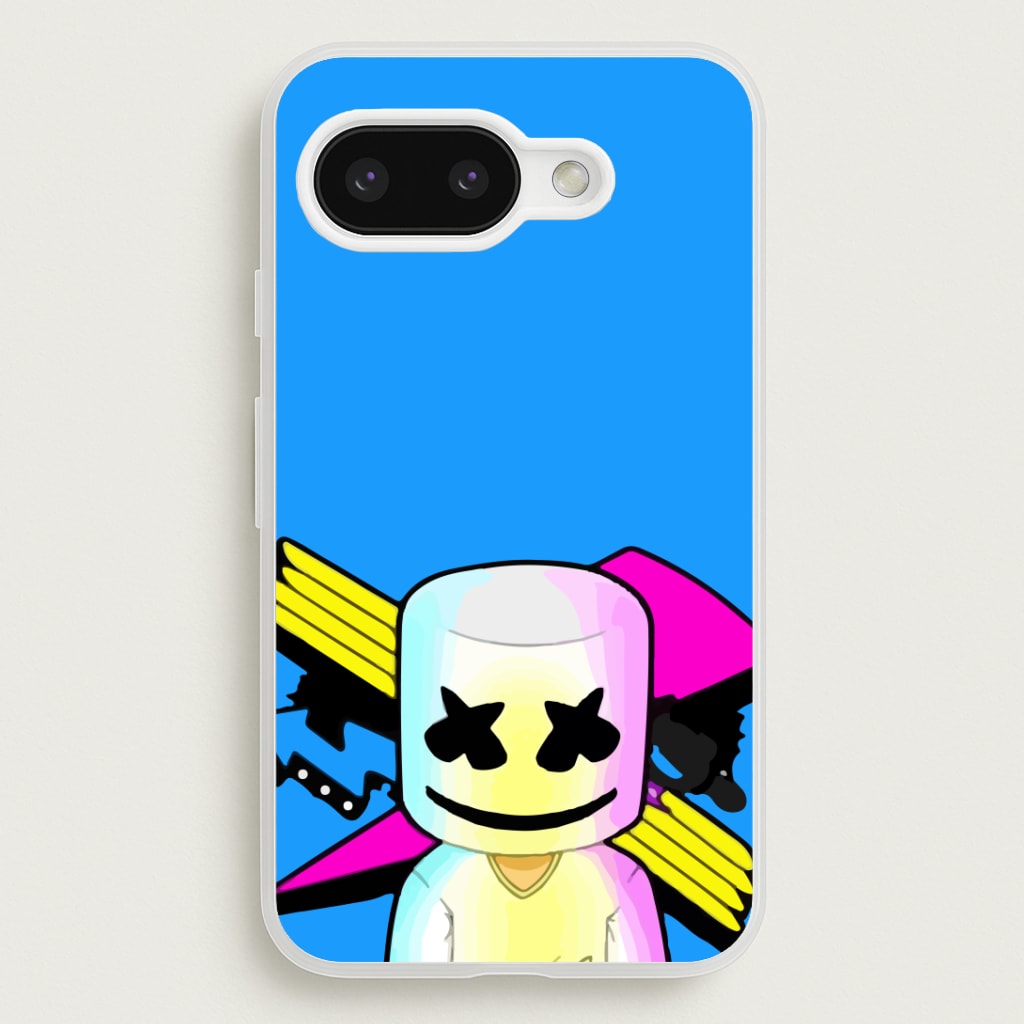 Neon Logo White Helmet DJ Phone Case