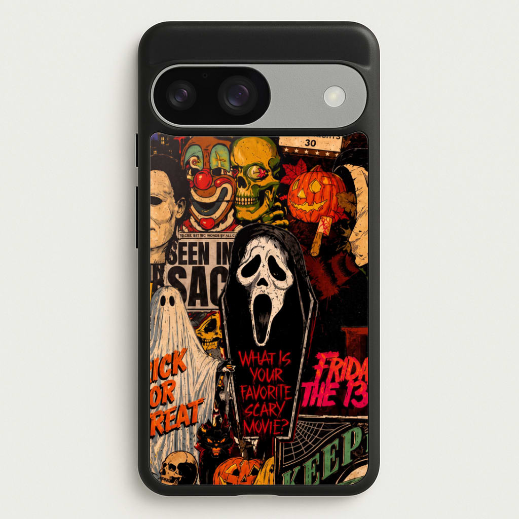 Horror Movie Sticker Collage Phone Case