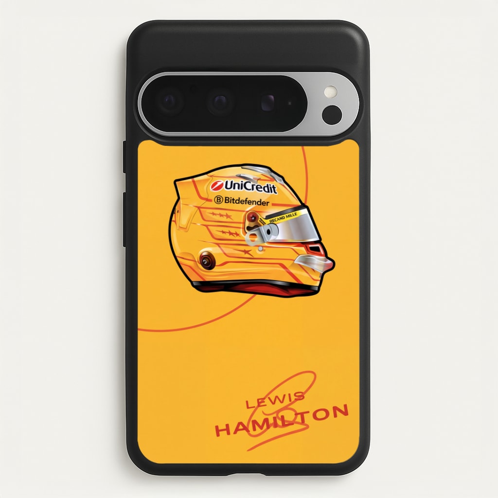 Hamilton Yellow Helmet Phone Case