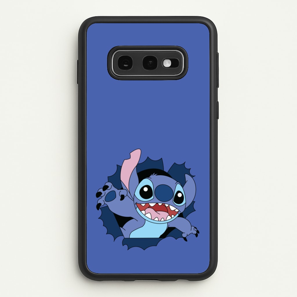 Torn Blue Alien Phone Case