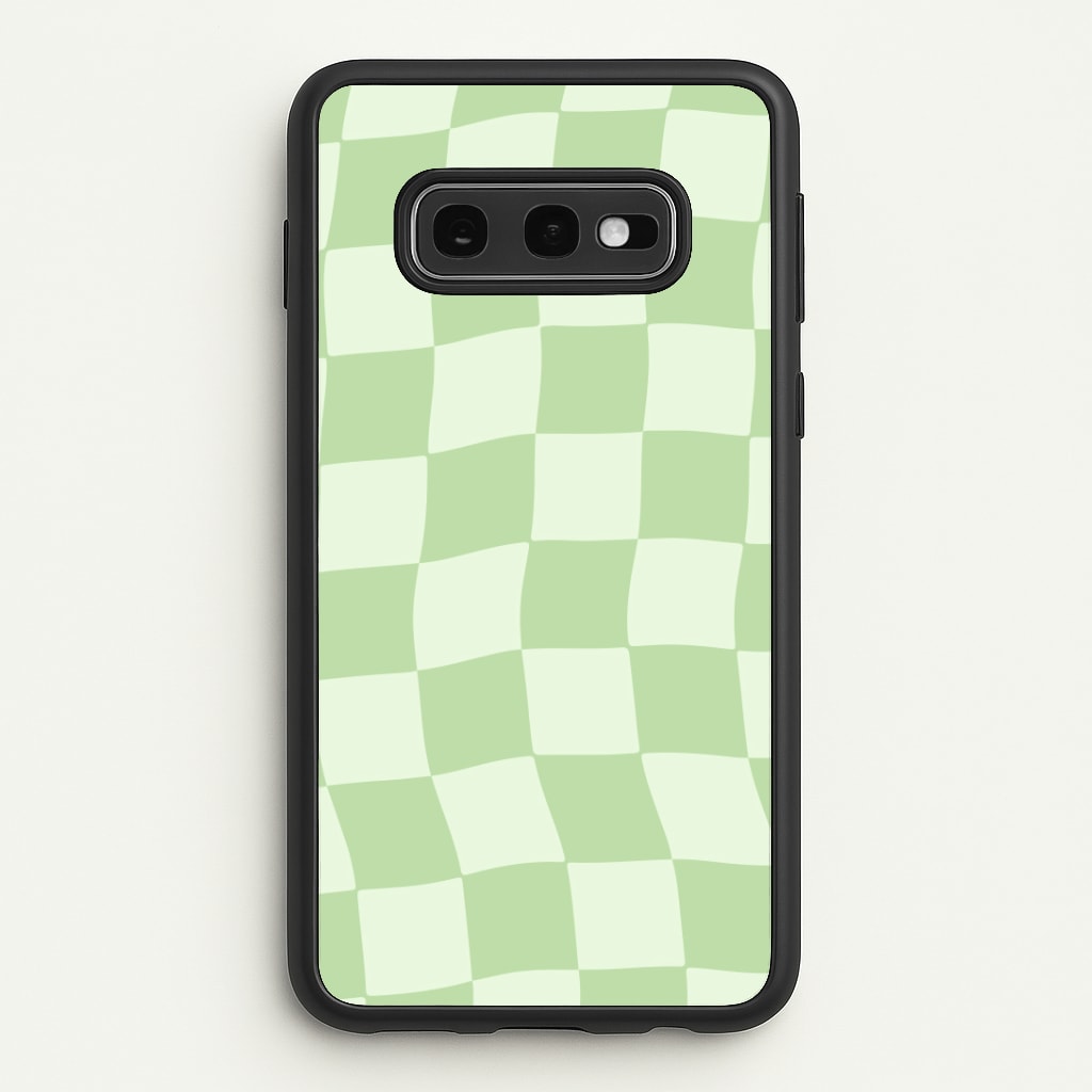 Green Checkers Phone Case