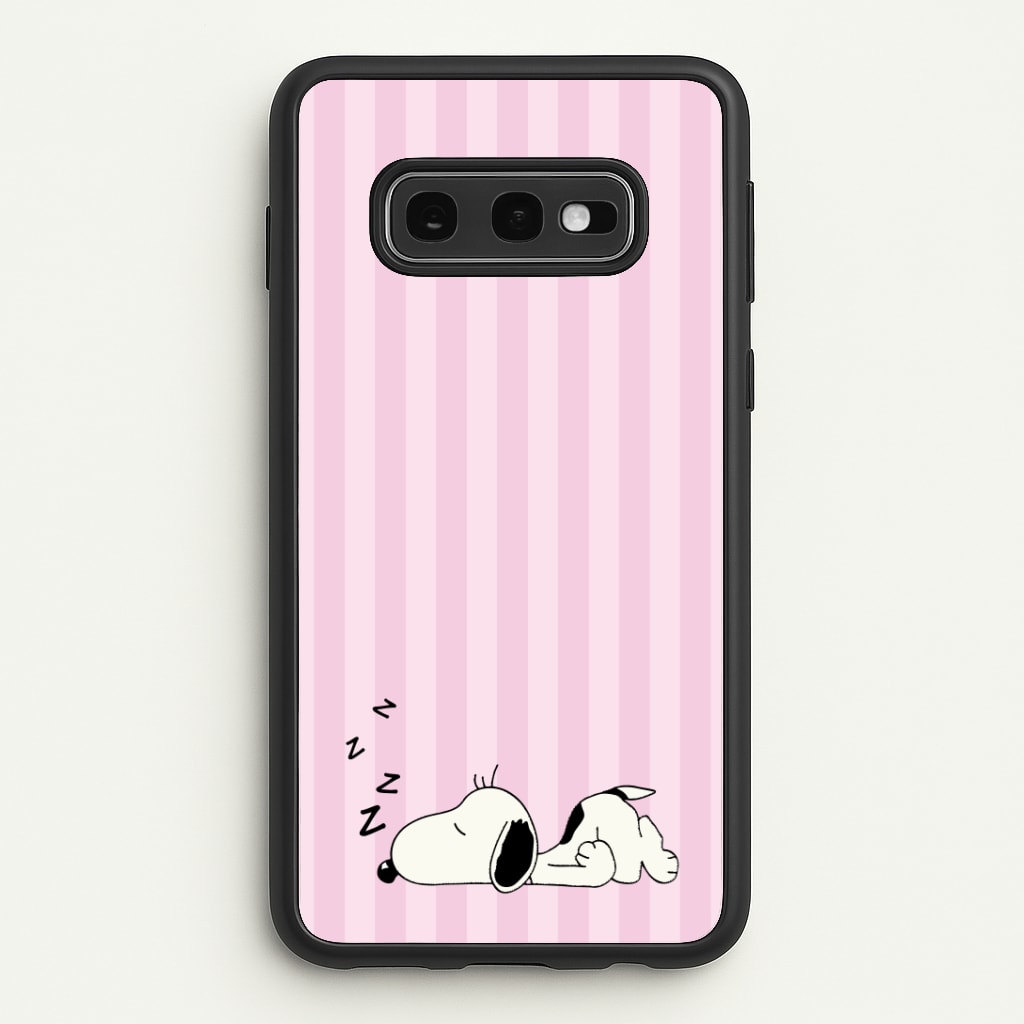 Pastel Stripes Cartoon Beagle Phone Case