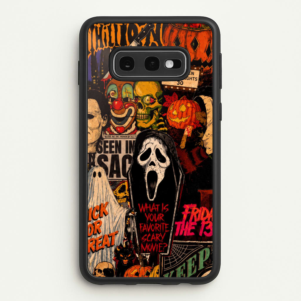 Horror Movie Sticker Collage Phone Case