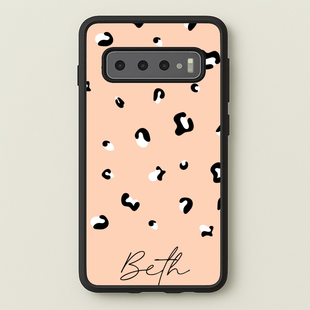 Personalised Name Cheetah Print Phone Case