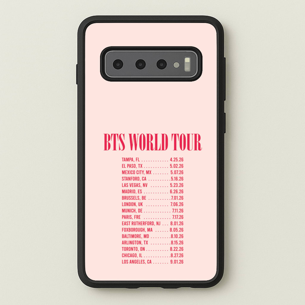 K-Pop Band World Tour List 2026 Phone Case