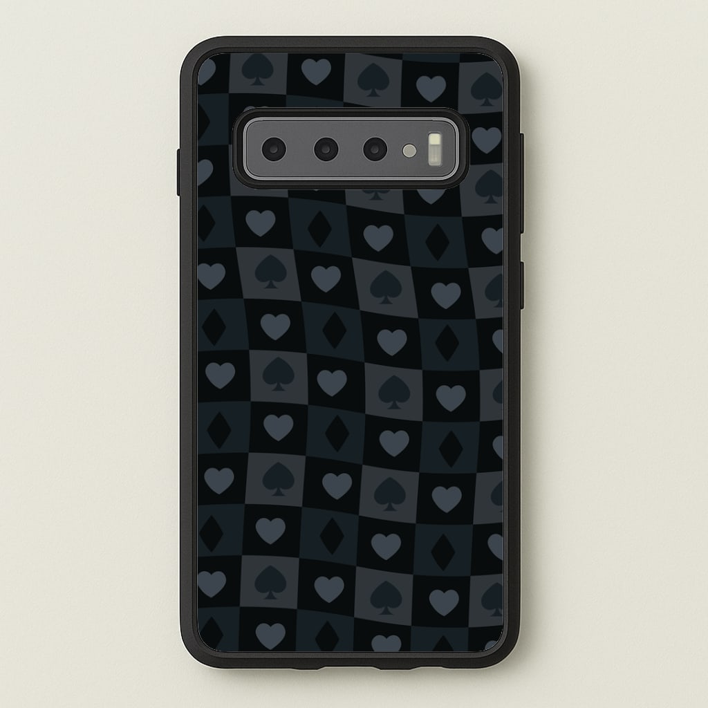 Card Suits Pattern Black Phone Case