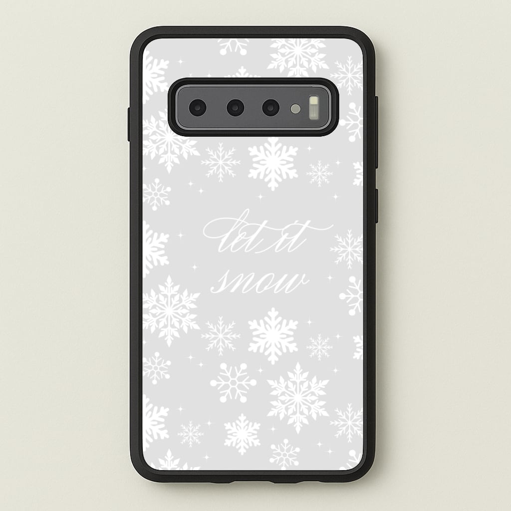 Let It Snow Christmas Pattern Phone Case