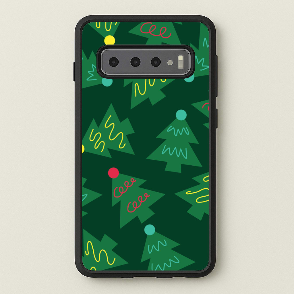 Abstract Christmas Trees Pattern Phone Case