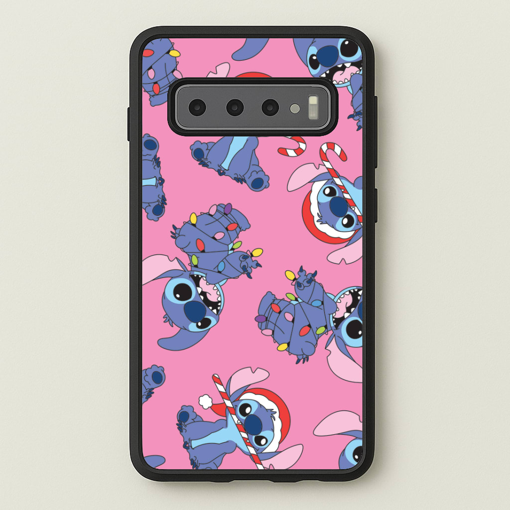Christmas Cute Blue Alien Pattern Phone Case