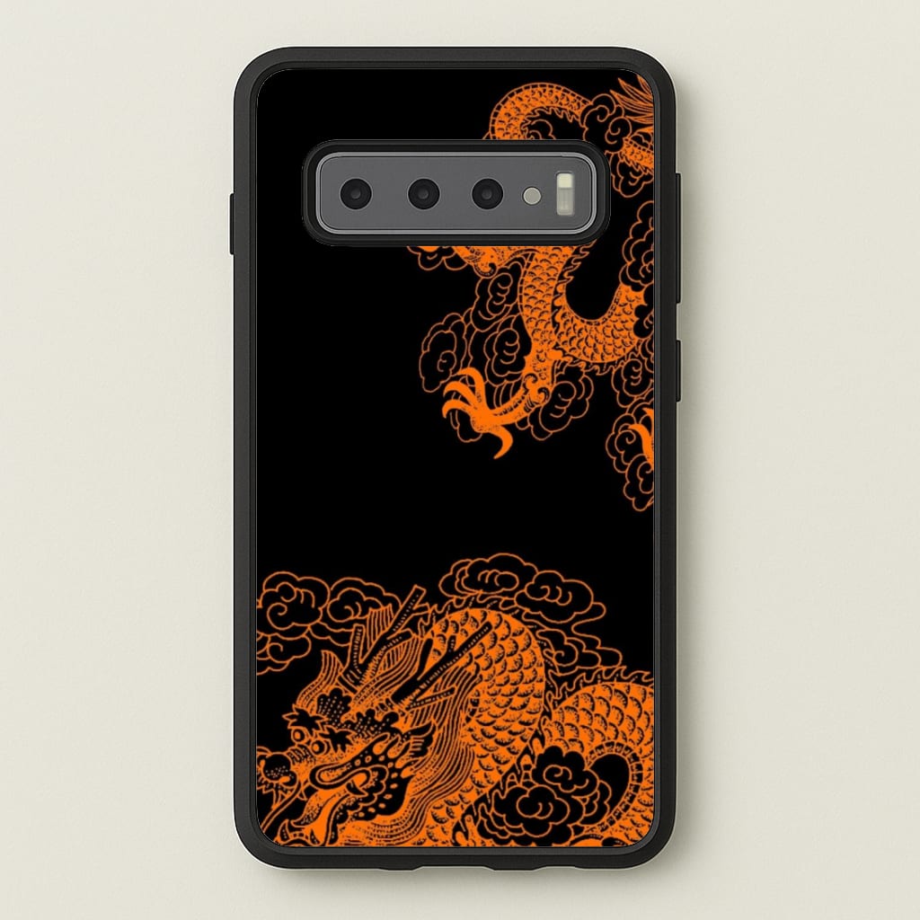 Orange Dragon Phone Case