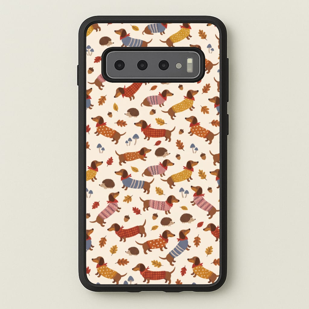 Autumn Sweater Dachshunds Phone Case