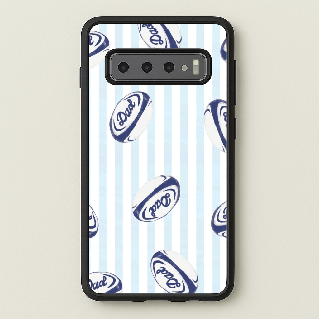 Dad Rugby Ball Pattern Phone Case