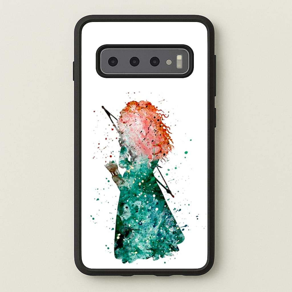 Watercolour Princess Merida Brave Fairytale Phone Case