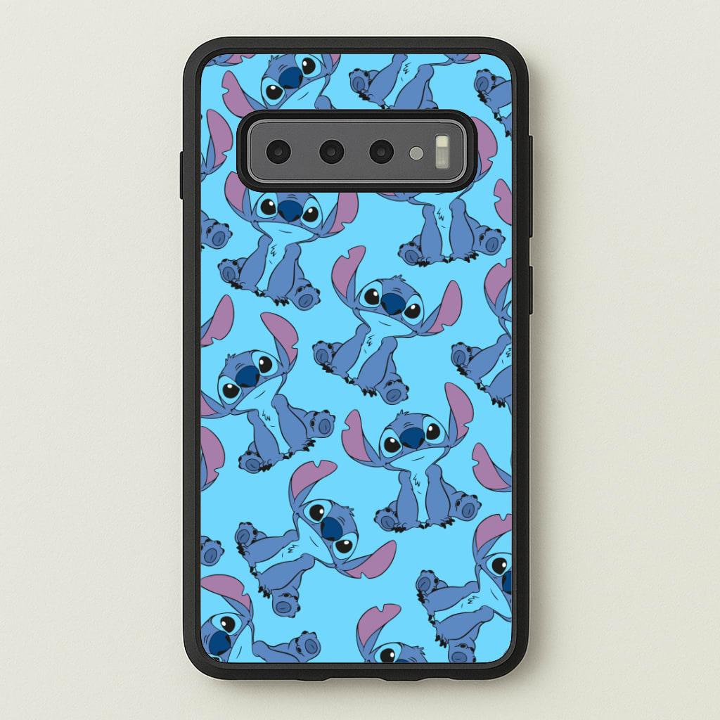 Cute Alien Blue Pattern Phone Case