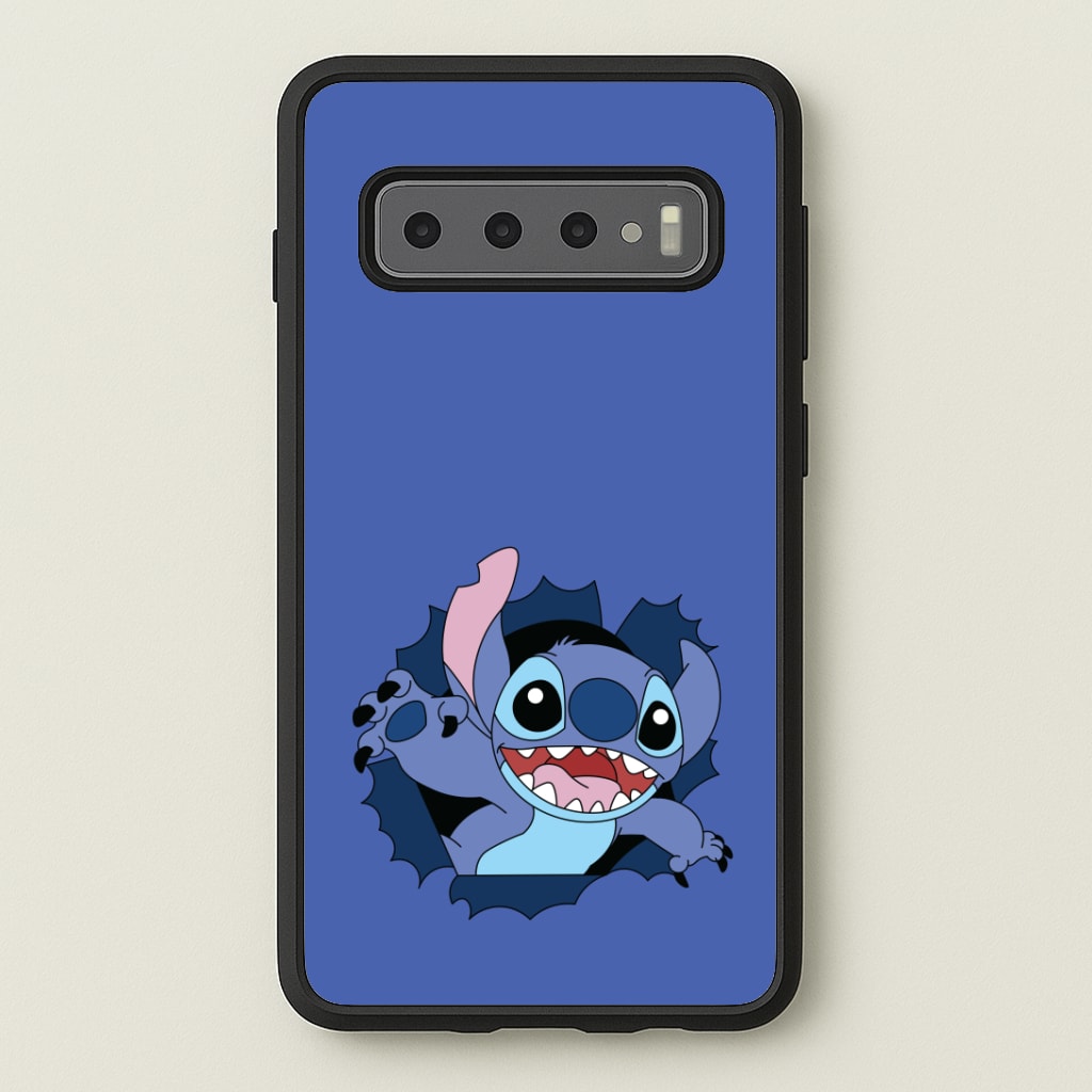 Torn Blue Alien Phone Case