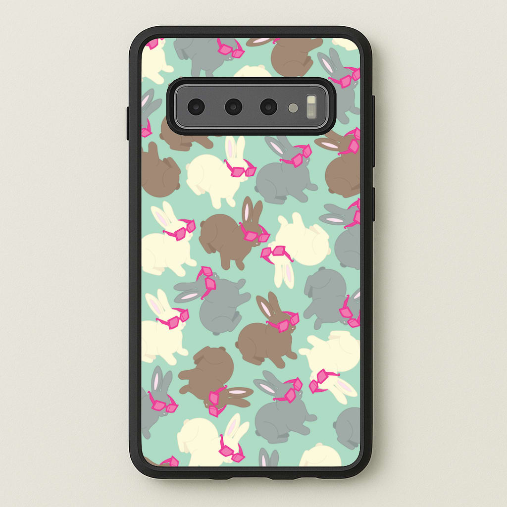 Bunny With Glasses Pattern Phone Case