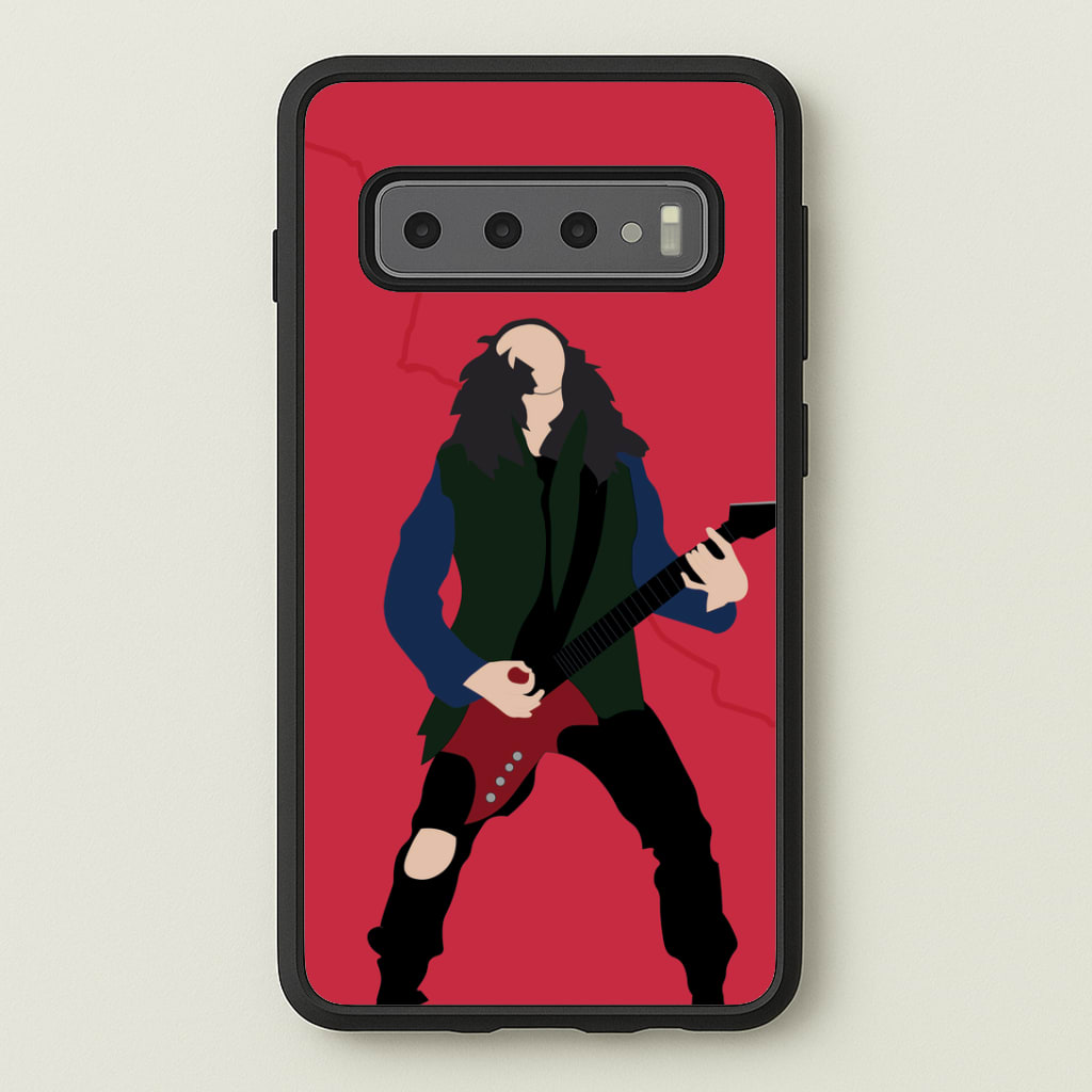 Eddie Munson Playing Guitar Phone Case