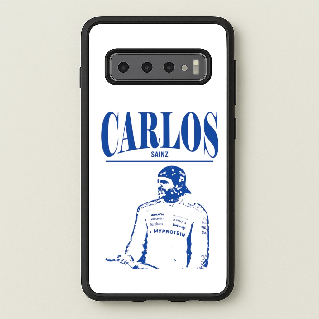 Carlos White And Blue Phone Case