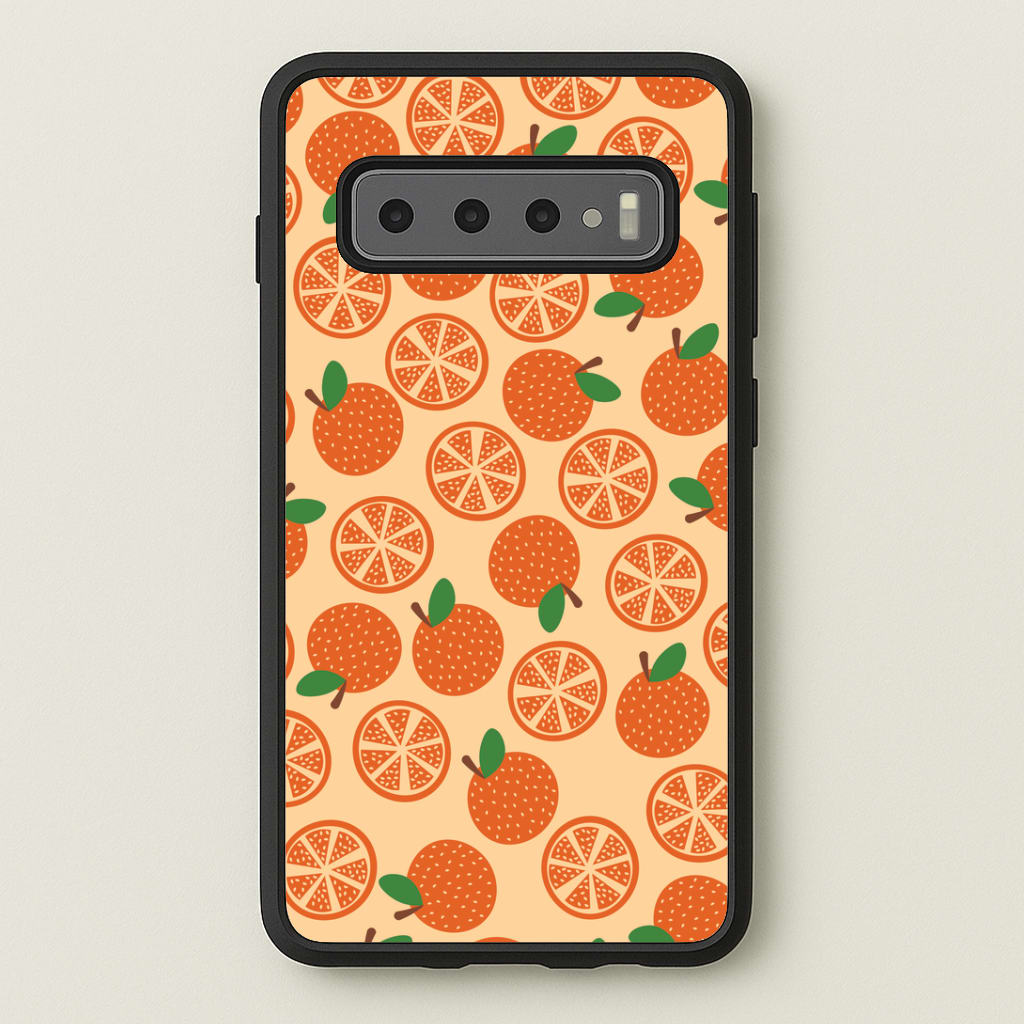 Textured Oranges Pattern Phone Case