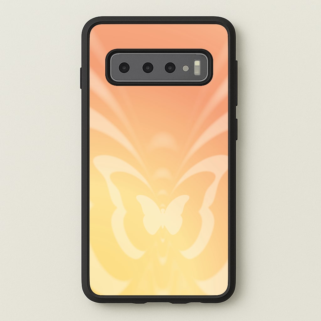Butterfly Gradient Yellow Phone Case