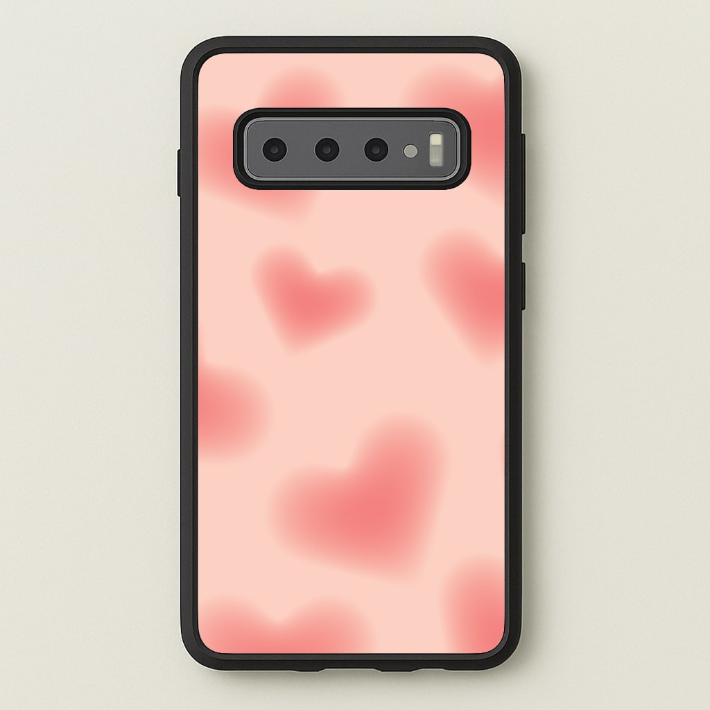 Gradient Red Hearts Pattern Phone Case
