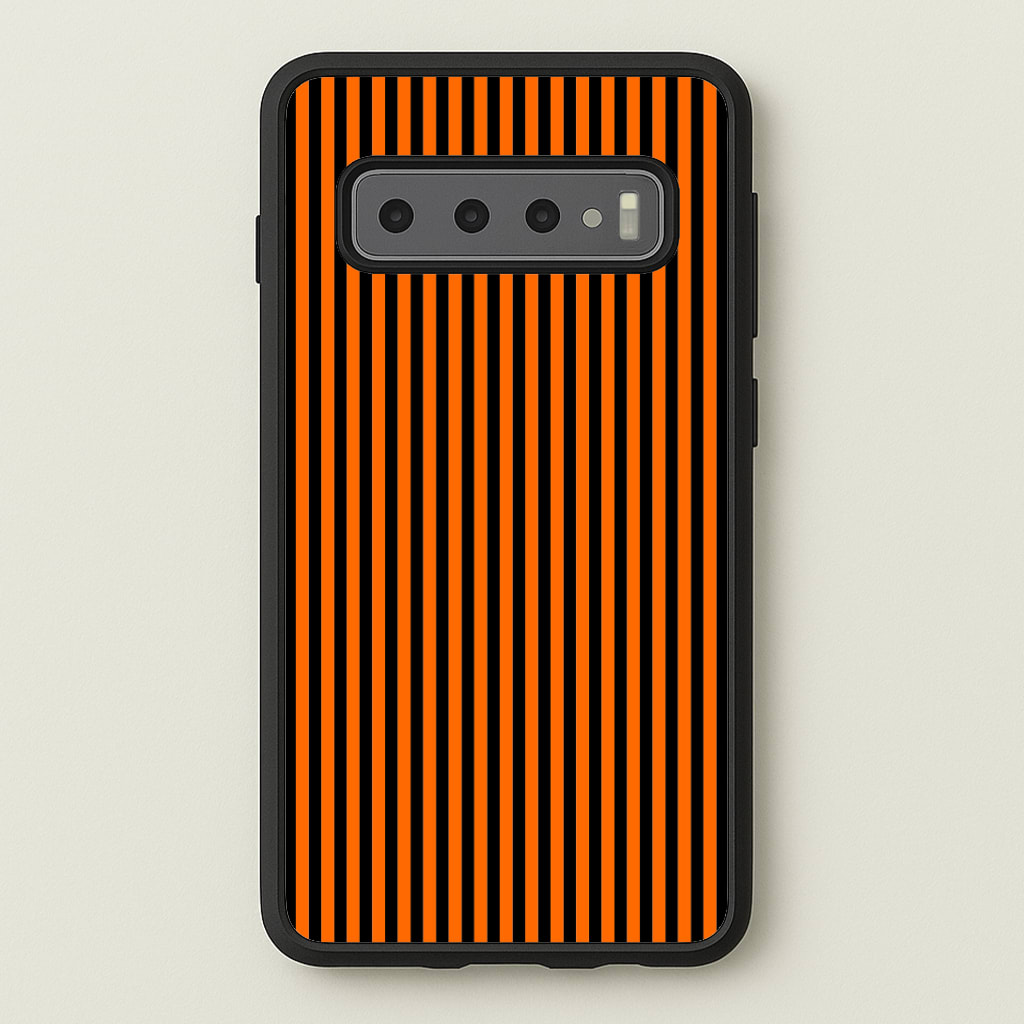 Orange & Black Stripe Phone Case