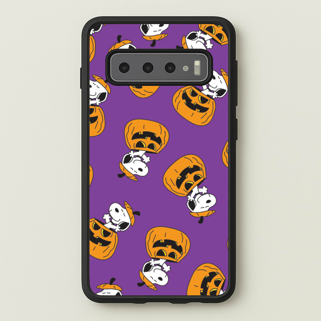 Cartoon Beagle Pumpkin Pattern Phone Case