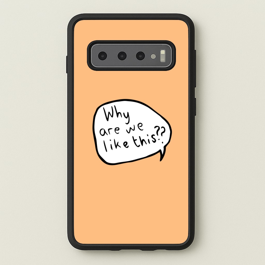 Why Are We Like This - Heart TV Phone Case