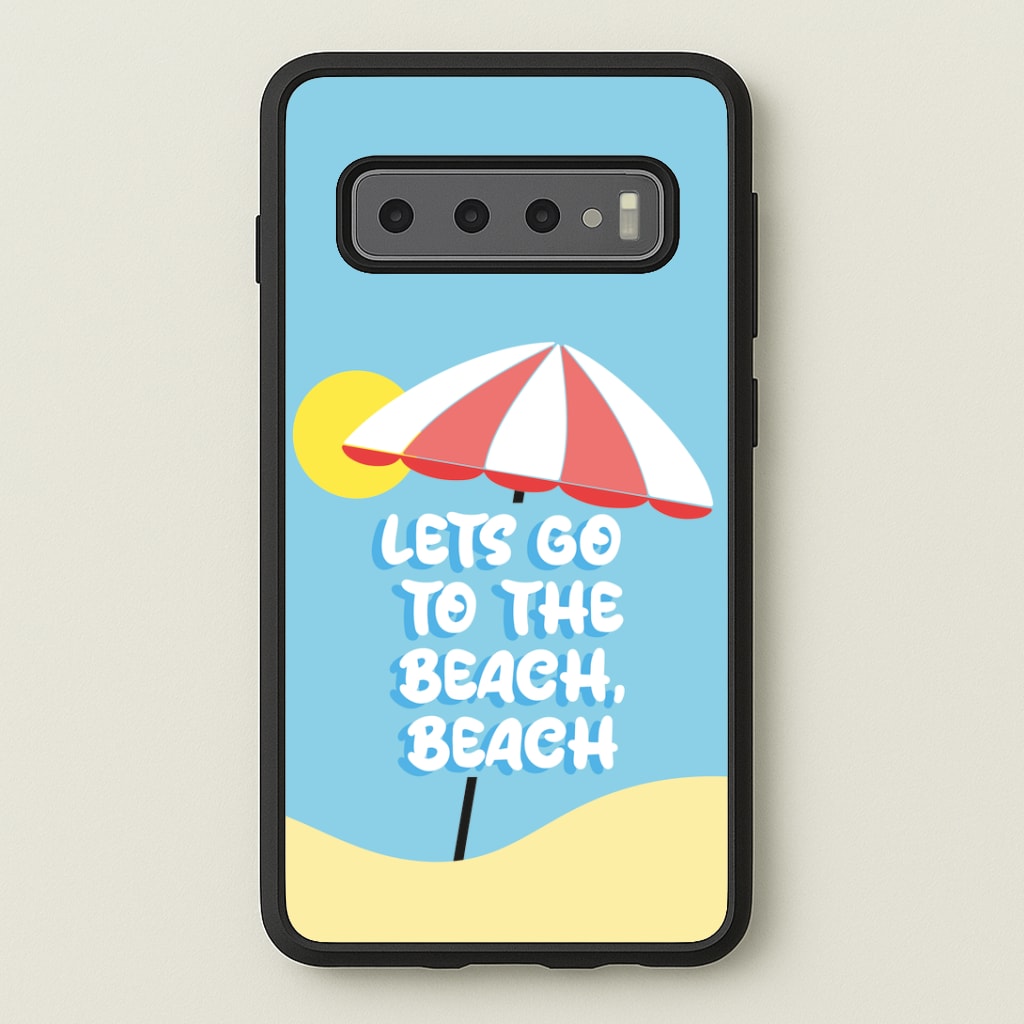 Lets Go To The Beach - Summer Quotes Phone Case