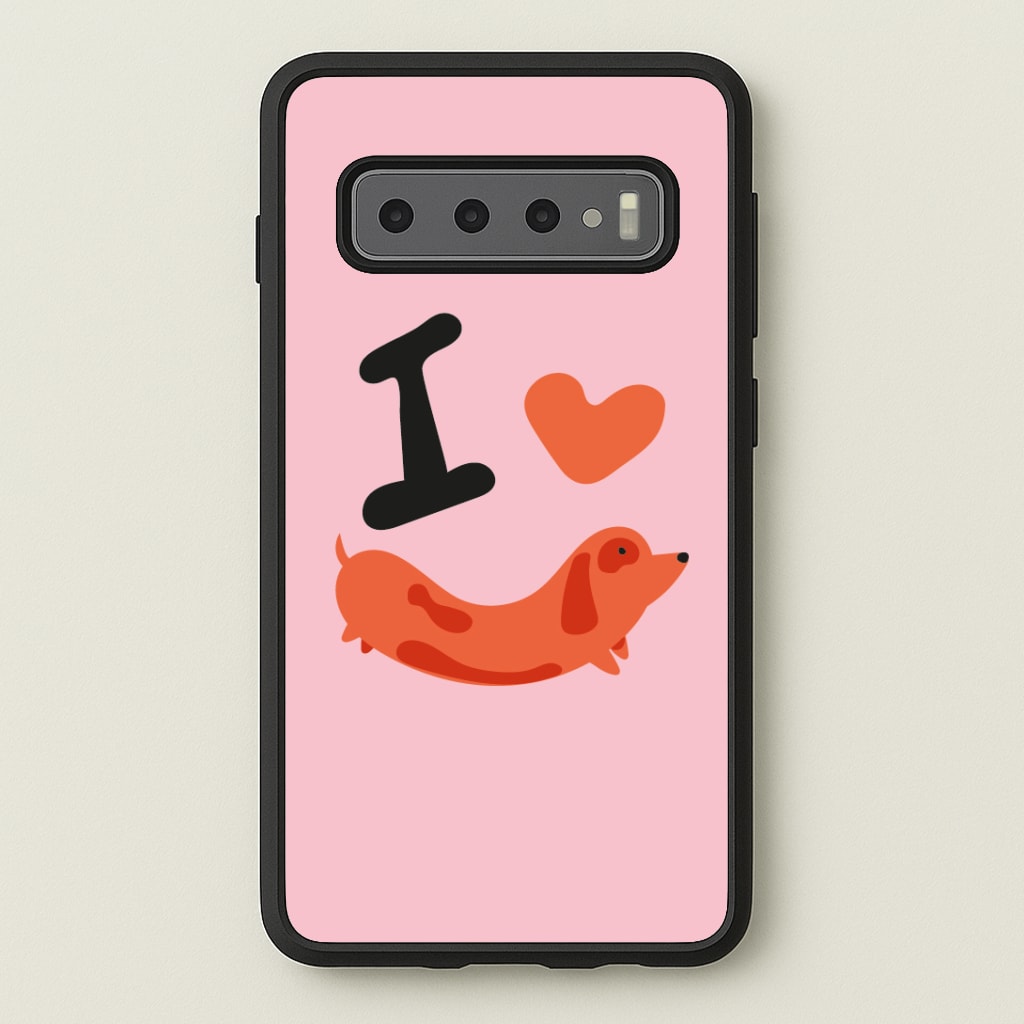I love Dachshunds Phone Case